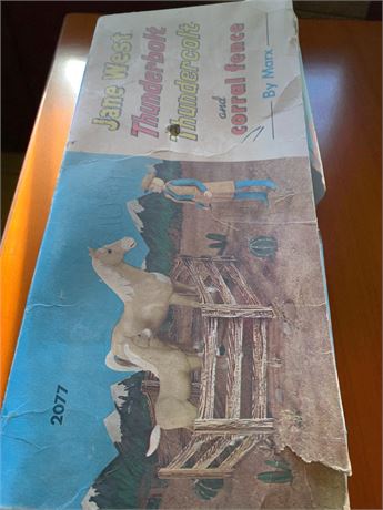 Marx Best of the West Jane West Thunderbolt Thunder Thundercolt and Corral Fence