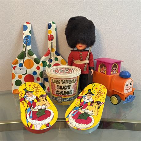 Mixed Bundle of Vintage Toys - Tin Litho, Friction and More