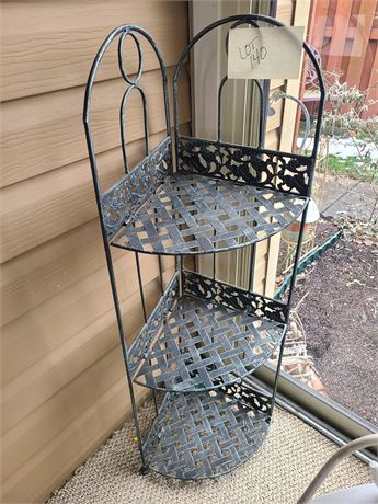 Metal Folding Corner Shelf