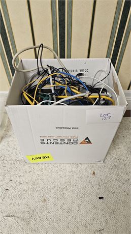 Box Of Misc Cords, Adapter's, Charger's & More