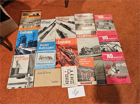 1950's Railroad Craftsman & Model Train Magazines
