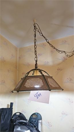 MCM Wicker Hanging Light