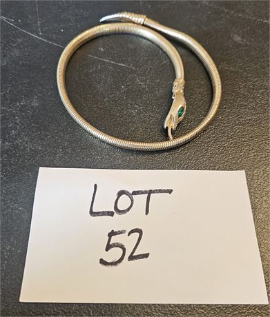 Vintage Coro 1948 Serpentine Choker Snake Necklace