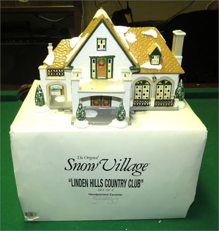 Department 56 Linden Hills Country Club Village Building