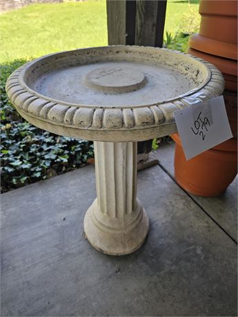 Concrete Bird Bath