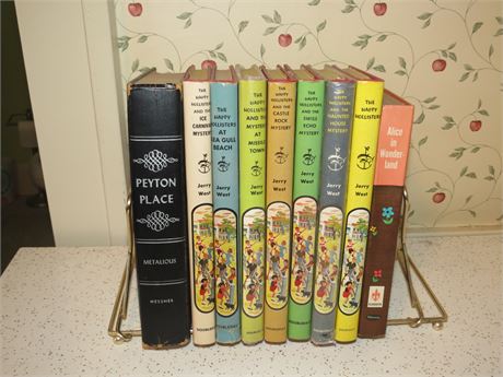 Assorted Books: Payton Place, The Happy Hollisters, Alice in Wonderland