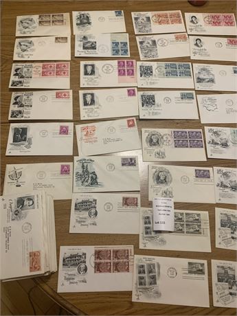 1948 First Day Covers (FDCs) Cachet Stamped Envelope Collection