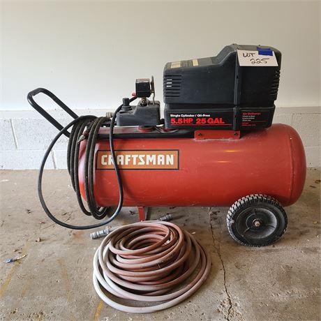 Craftsman 5.5HP 25 Gallon Air Compressor with Extra Air Hose