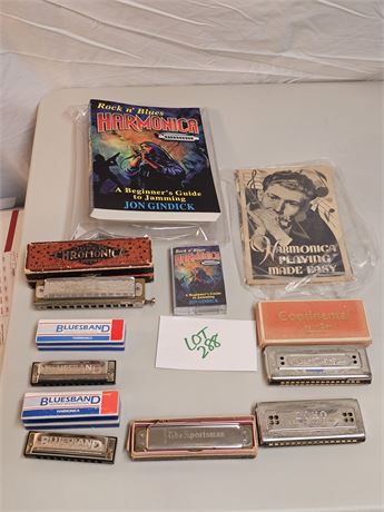 Collection of Harmonica's - Super Chromonica / Echo / Sportsman & More