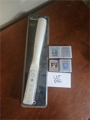 Gameboy Games & Wii Bat