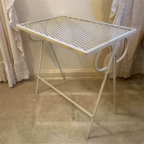 Mid-Century Metal Indoor/Outdoor Table or Plant Stand