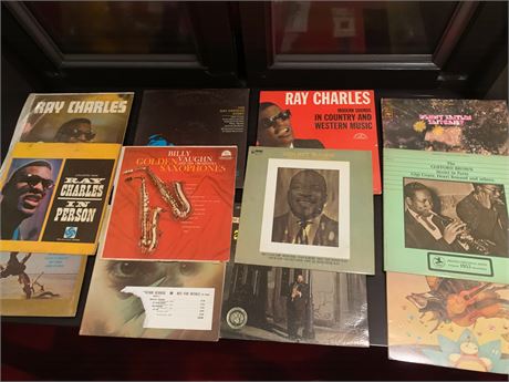 Ray Charles, Clifford Brown, Count Basie, Billy Vaughn, Living Jazz Album Lot