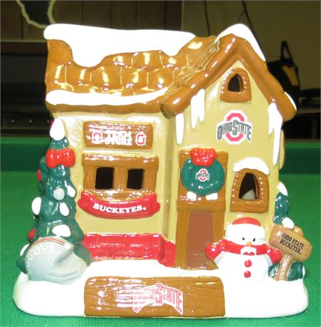 Ohio State Teamshop Christmas Village Building