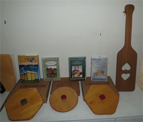 Longaberger Lids, Books, Decor