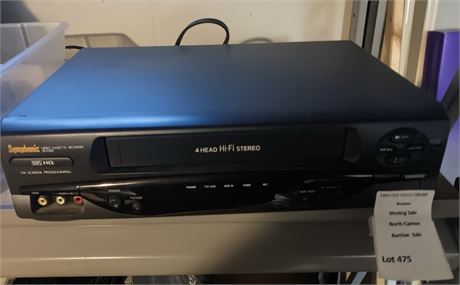 Symphonic 4-head VHS Video Cassette Recorder (VCR)