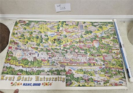 Vintage 1982 Kent State Campus Life Poster & More