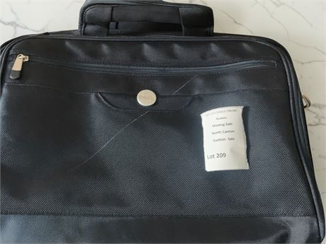 Black Dell Canvas Laptop Carrying Case/Bag