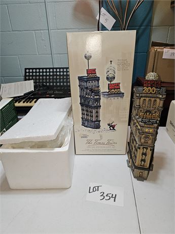 Dept 56 The Times Tower - Needs Minor Repair