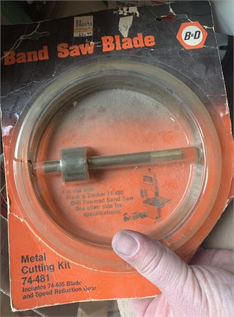 Misc Hardware Lot - Bandsaw Blade, Spring-Wound Fire Alarm Device & More