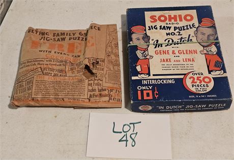 1930's Sohio & Flying Family Puzzles