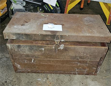 Large Vintage Metal Toolbox