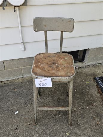 Vintage Metal Shop Chair