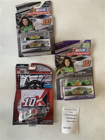 NASCAR Authentics Danica Patrick #10 NASCAR Die Cast Car Lot of 3