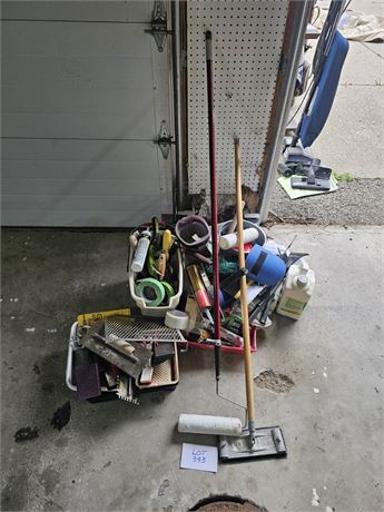 Large Lot Of Mixed Paint Supplies