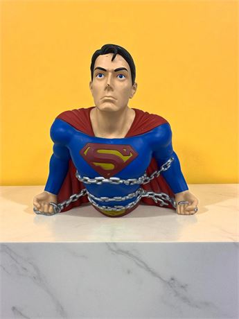 DC Superman in Chains Vinyl Bust Coin Bank