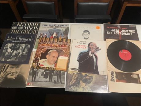 Historical Album Lot - JFK, Pope John Paul, MLK, David Frost, W Churchill