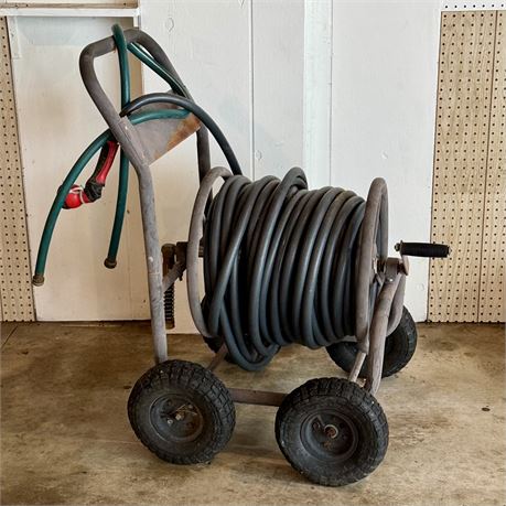 Garden Hose Cart - Needs New Wheels