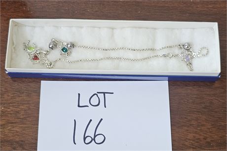 Sterling Children/Grandchildren Birthstone Necklace