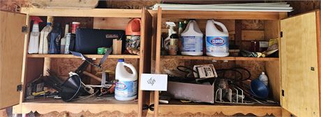 GARAGE CUPBOARD CLEANOUT CLEANERS, CHEMICALS FASTNERS & MORE