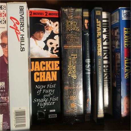 DVD/VHS Movies - Jackie Chan, Beverly Hills Cop, Snake Fist Fighter VHS Box Set