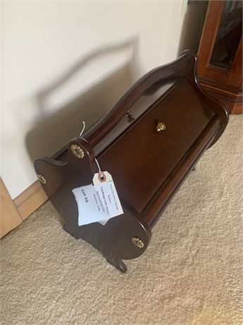 Vintage Wooden Sewing Box