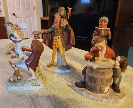 Assorted Norman Rockwell Figurines