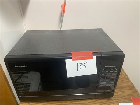 Small Black Panasonic Microwave