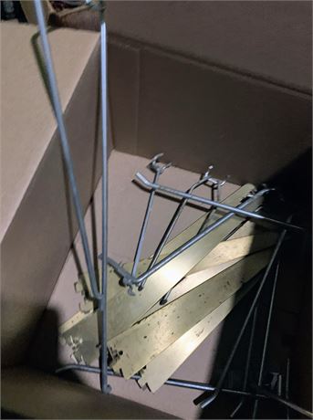 Metal Pegboard/Retail Display Hooks & Shelf Brackets (1 Box)
