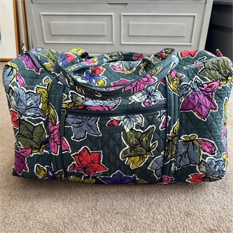 Vera Bradley Falling Flowers Large Weekender Overnight Duffle Bag