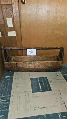 Antique Wood Tool Box/Caddy