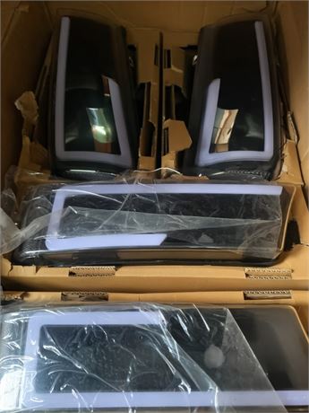 White Halo LED Aftermarket Tail Lights - 2003-2005 Chevrolet Silverado