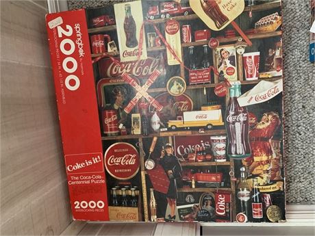 Coca Cola And Pepsi Collectible Puzzles  Lot Of 3