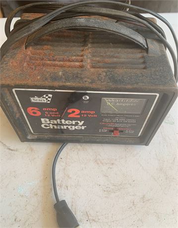 Sears 6/2 Amp 12 Volt Amp Battery Charger