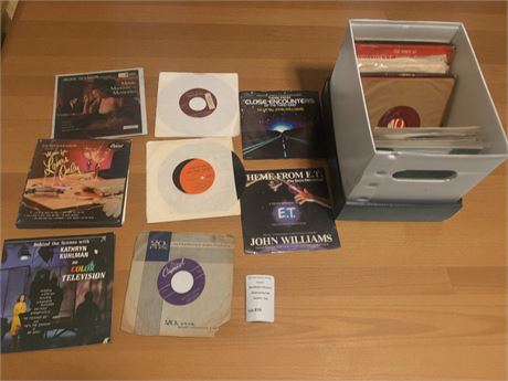 Lot of 45 Records - John Williams, TV & Movies & More