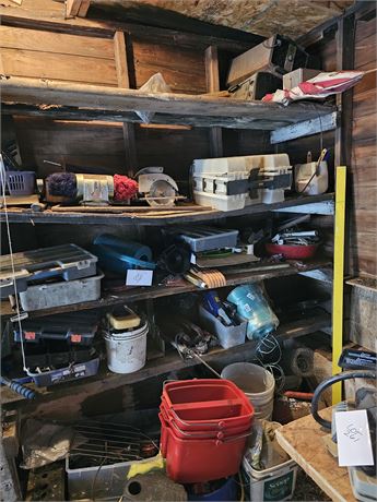 Large Shelf Cleanout:Hand Tools/Power Tools/Twine & Much More