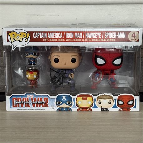 Funko POP! 4-Pack Captain America Civil War