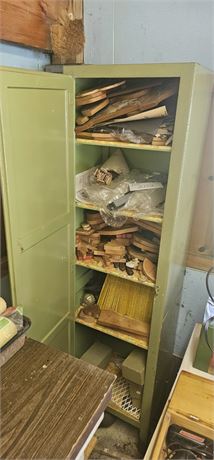 Vintage Wood Shelf/Locker With Craft Wood Projects