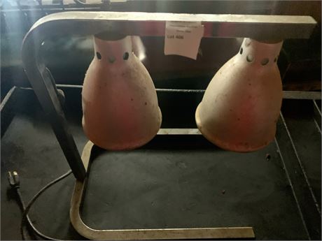 Dual Aluminum Food Service Heat Lamp