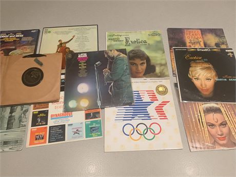 Album Lot - Martin Denny, Mongo Santamaria, LA 1984 Olympics Music & More