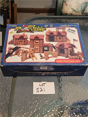 Paul Bunyan 240 pc Log Play Set In Box